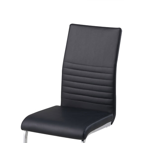 ALBATROS Freischwinger Designerstuhl BURANO | 4er Set | Schwarz, Grau, Beige, Braun, Weiß | Kunstleder Bezug