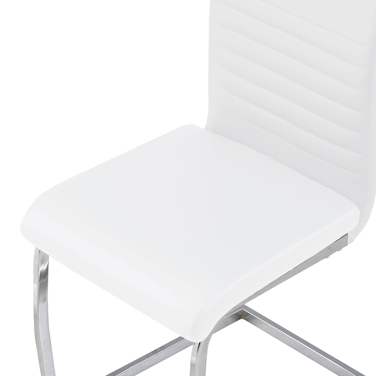 ALBATROS Freischwinger Designerstuhl BURANO | 4er Set | Schwarz, Grau, Beige, Braun, Weiß | Kunstleder Bezug