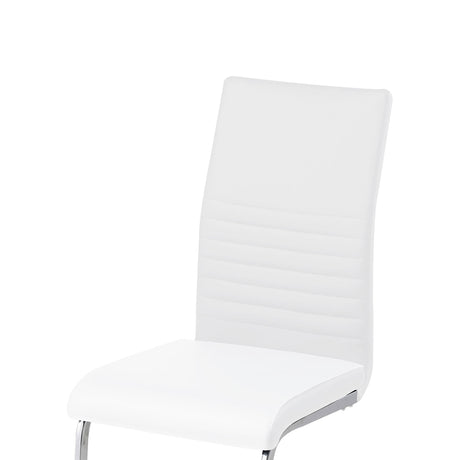 ALBATROS Freischwinger Designerstuhl BURANO | 4er Set | Schwarz, Grau, Beige, Braun, Weiß | Kunstleder Bezug