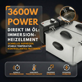 DF3600 Doppel Fritteuse 2x3L 3600W Edelstahl