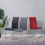 ALBATROS Freischwinger Designerstuhl MURANO | 4er Set | Schwarz, Grau, Beige, Braun, Weiß | Kunstleder Bezug